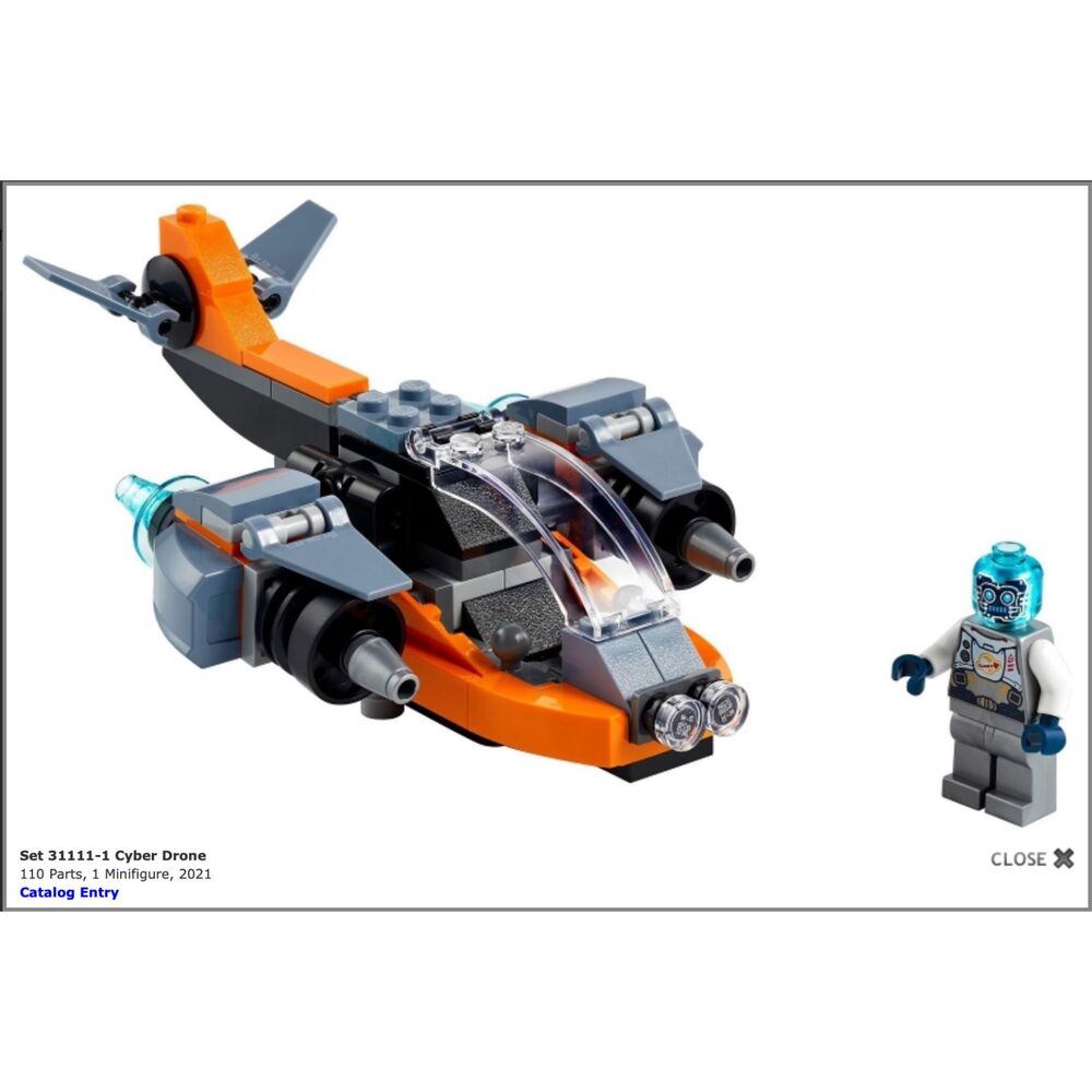 31111 Cyber Drone Lego Set